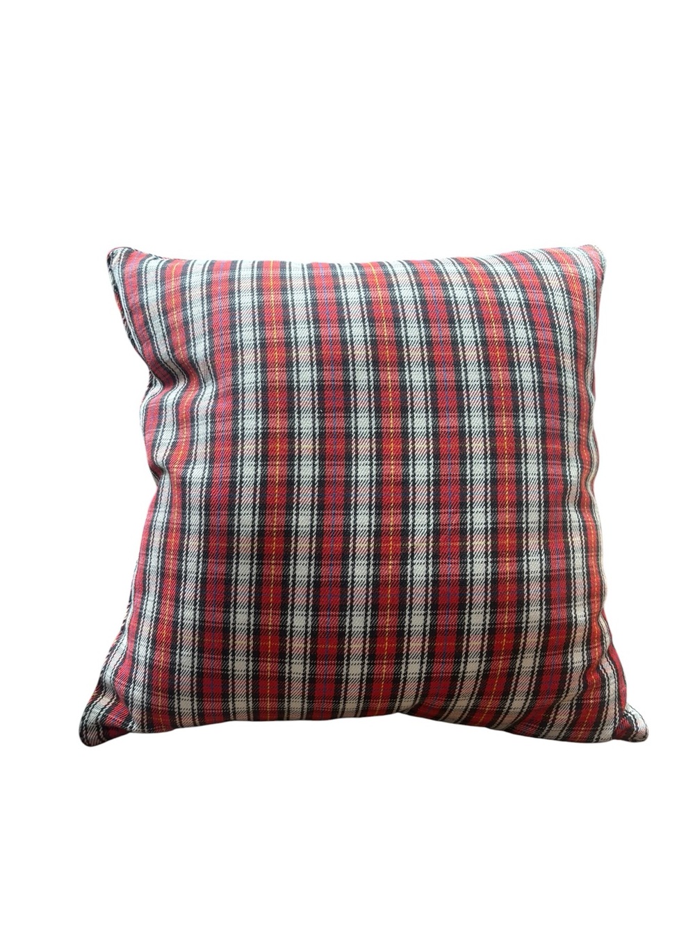 LRL Ralph Lauren Large Red Plaid Pillow  23" Square Americana